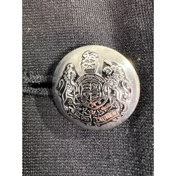 Lauren Ralph Lauren Black Military Jacket Womens Mandarin Collar Size XL - Picture 4 of 13